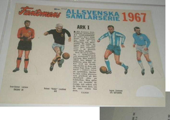 Så här ser arken ut, spelarna kan man 